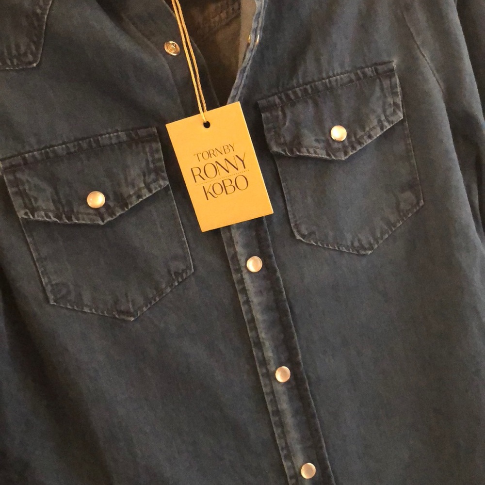 Denim button up shirt - Picture 4 of 8